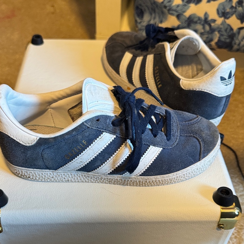 Adidas Kids Dark Blue and White Sneakers - Picture 4 of 4